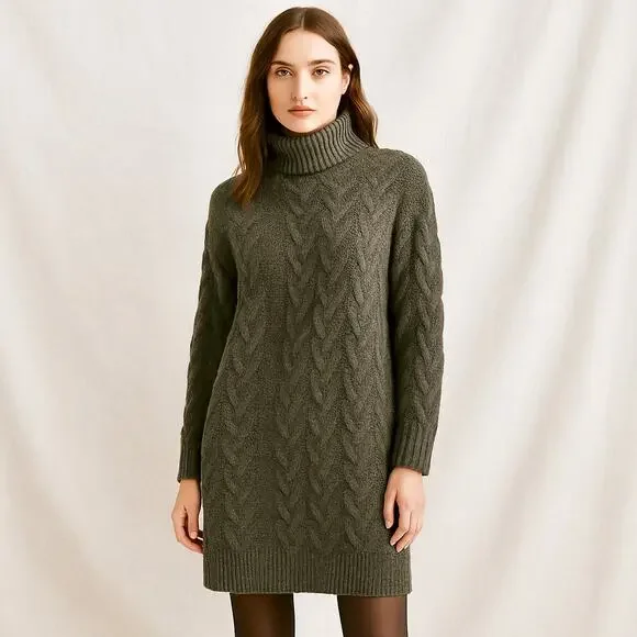 SOLD SOLD SOLD Luxury Cashmere Silk Wool Chunky Minimalist Cable Knit Sweate - Picture 11 of 11